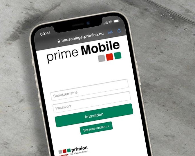 Registro de tiempo móvil en el smartphone con prime Mobile