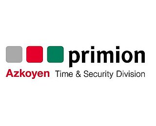 Logo of primion - Azkoyen Time & Security Division